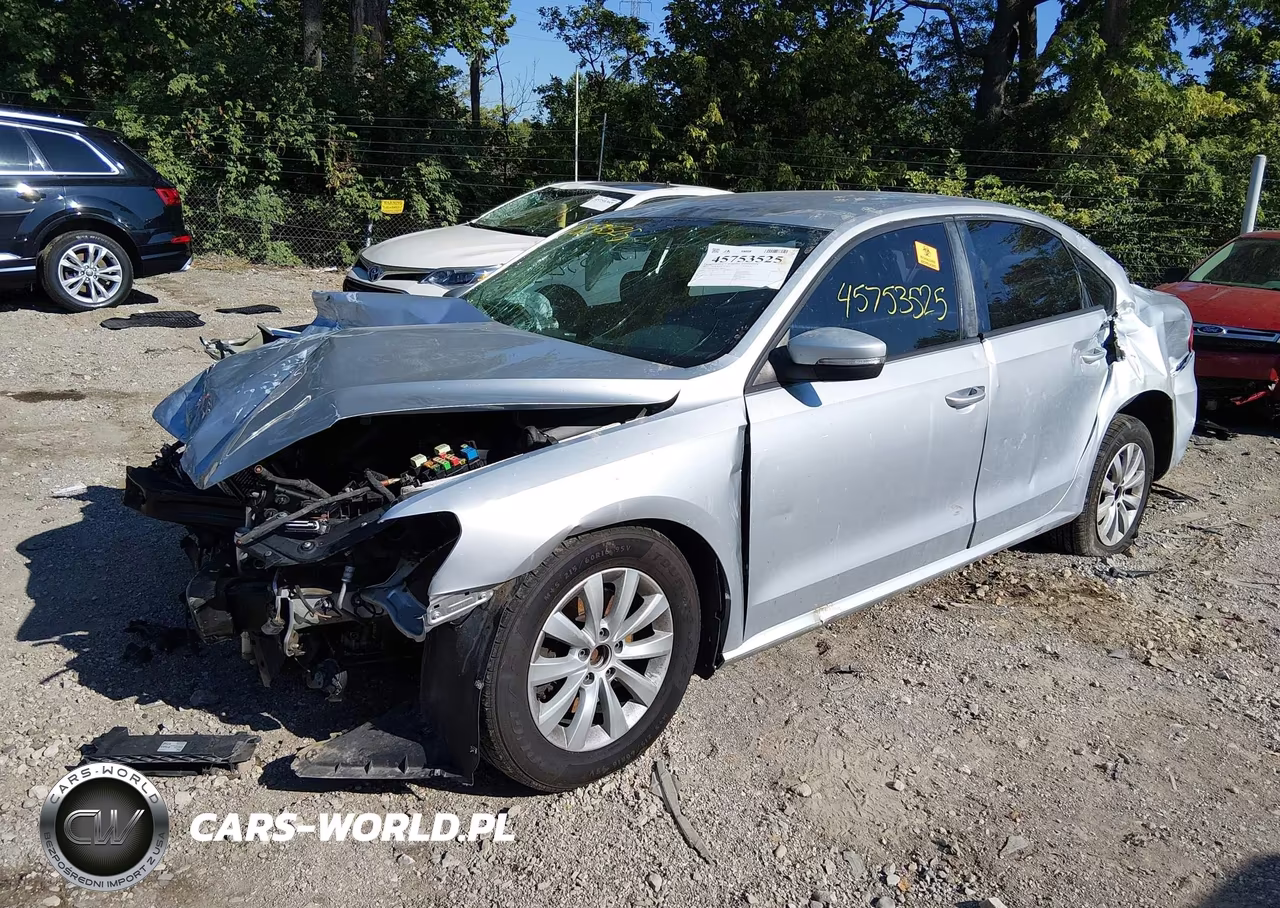 2012 Volkswagen Passat 2.5L S VIN:1VWAP7A31CC080619 - 2