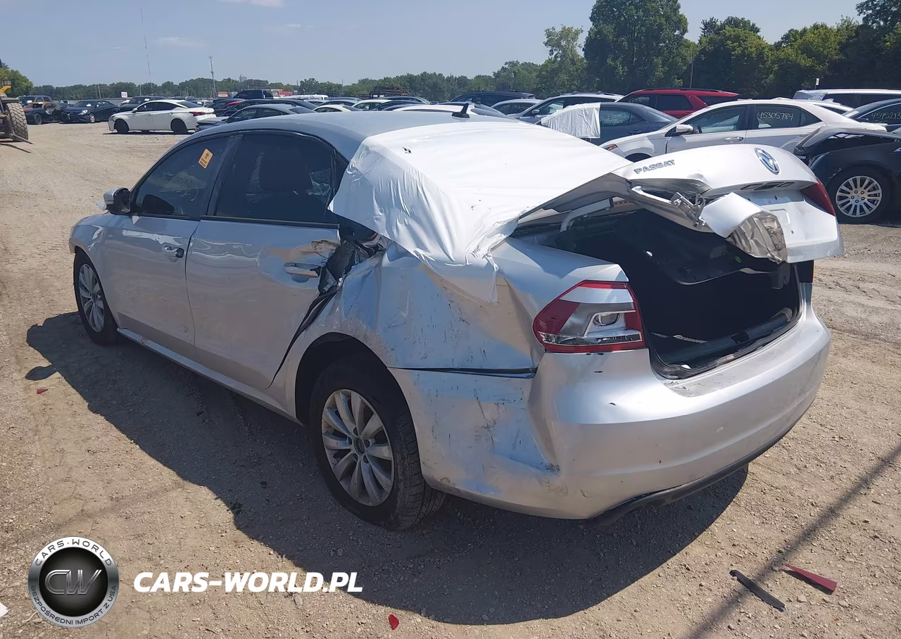 2012 Volkswagen Passat 2.5L S VIN:1VWAP7A31CC080619 - 3