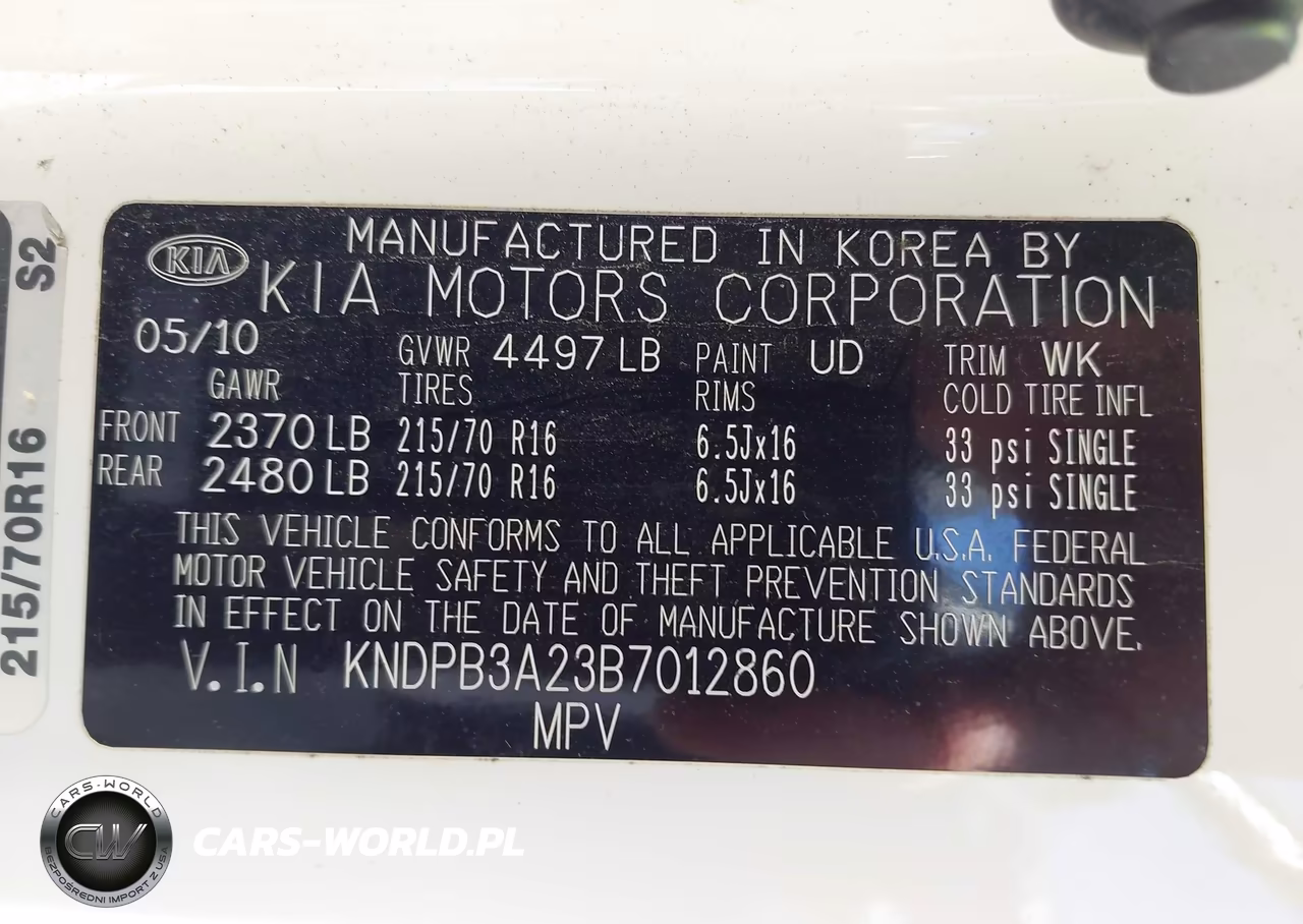 2011 Kia Sportage Lx VIN:KNDPB3A23B7012860 - 9