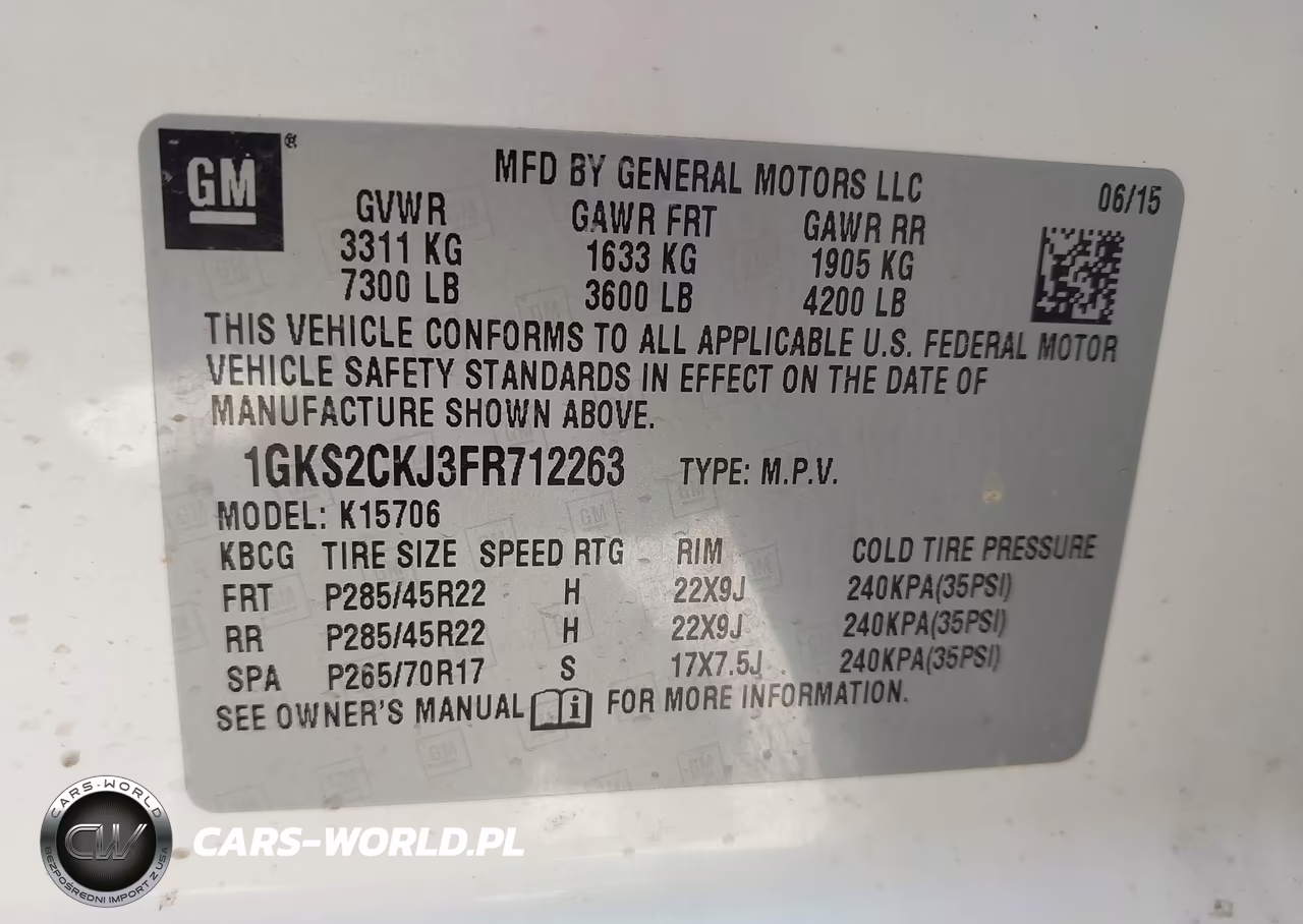 2015 GMC Yukon Denali VIN:1GKS2CKJ3FR712263 - 9