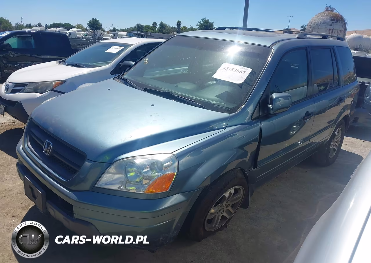 2005 Honda Pilot Ex-L VIN:2HKYF18555H540574 - 2