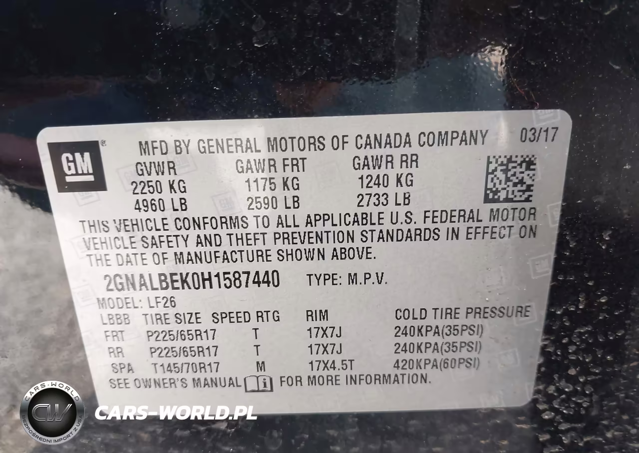 2017 Chevrolet Equinox Ls VIN:2GNALBEK0H1587440 - 9