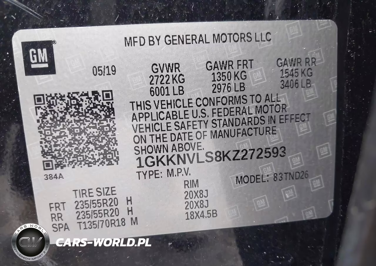 2019 GMC Acadia Slt-1 VIN:1GKKNVLS8KZ272593 - 9