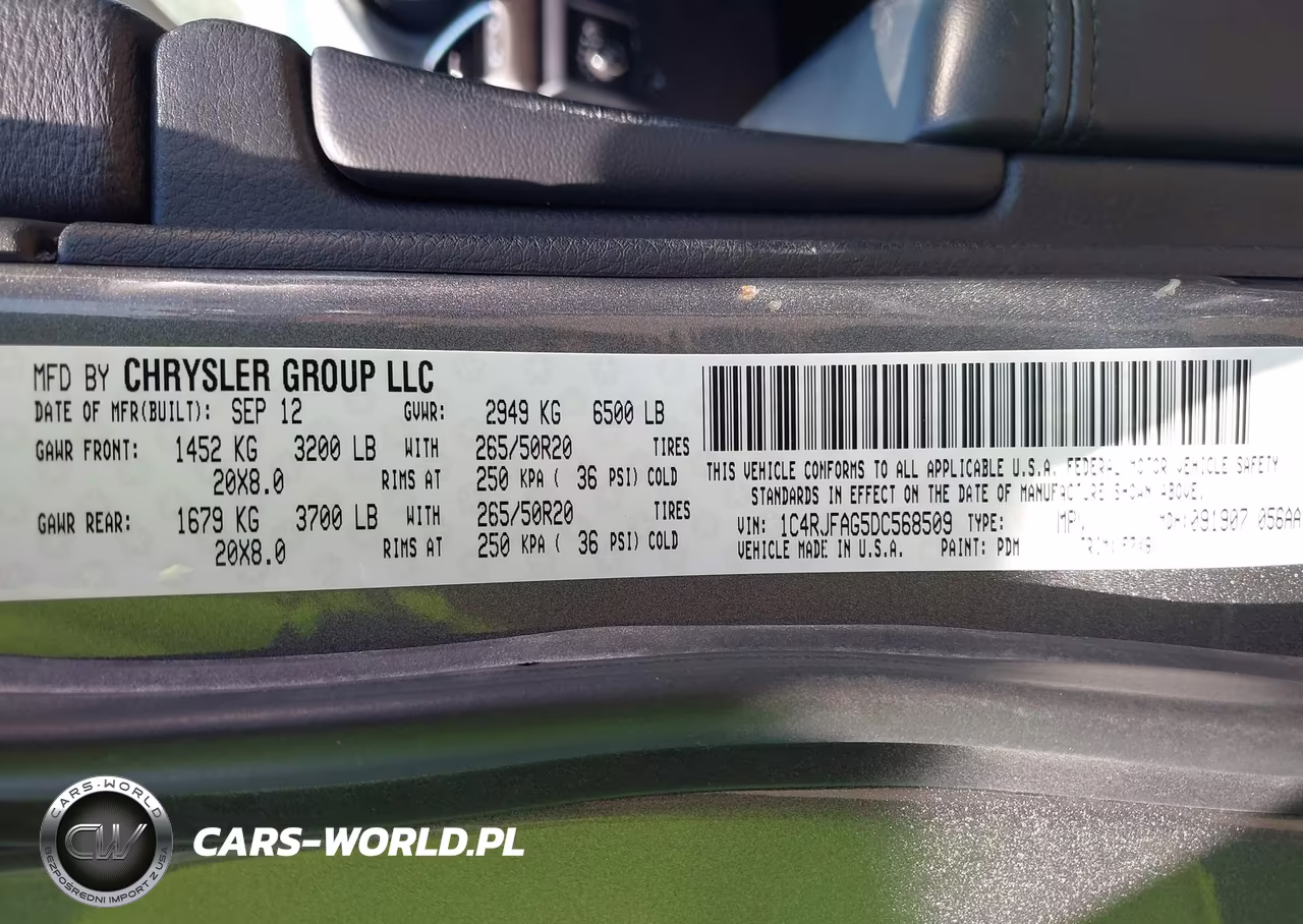 2013 Jeep Grand Cherokee Laredo VIN:1C4RJFAG5DC568509 - 9