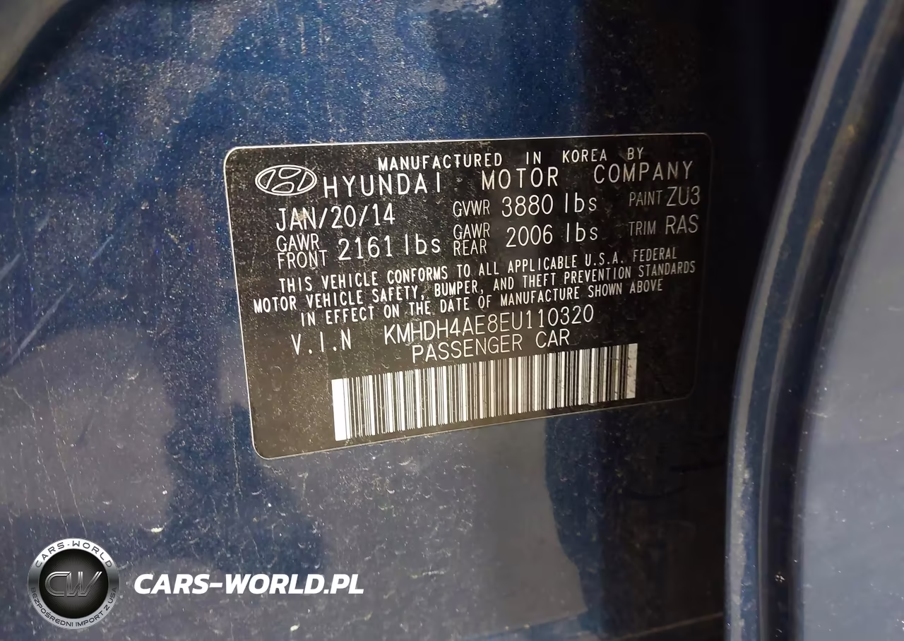 2014 Hyundai Elantra Se VIN:KMHDH4AE8EU110320 - 9