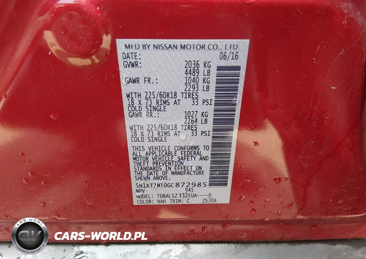 2016 Nissan Rogue Sl VIN:5N1AT2MT0GC872985 - 9