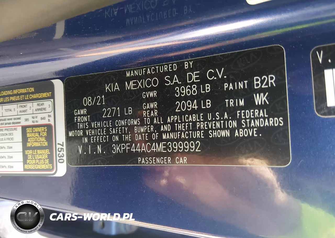 2021 Kia Forte Gt VIN:3KPF44AC4ME399992 - 9