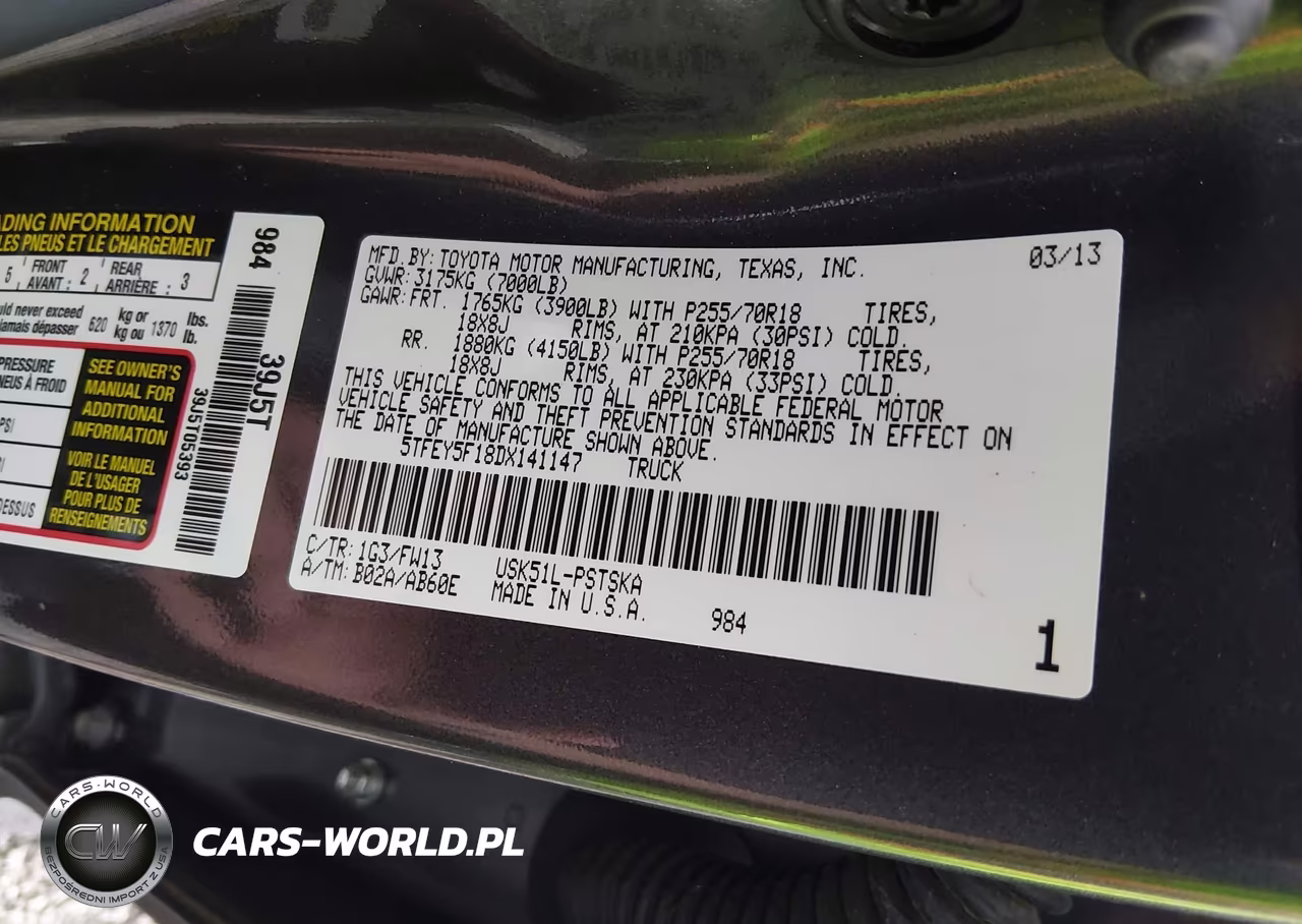 2013 Toyota Tundra Crewmax Sr5 VIN:5TFEY5F18DX141147 - 9
