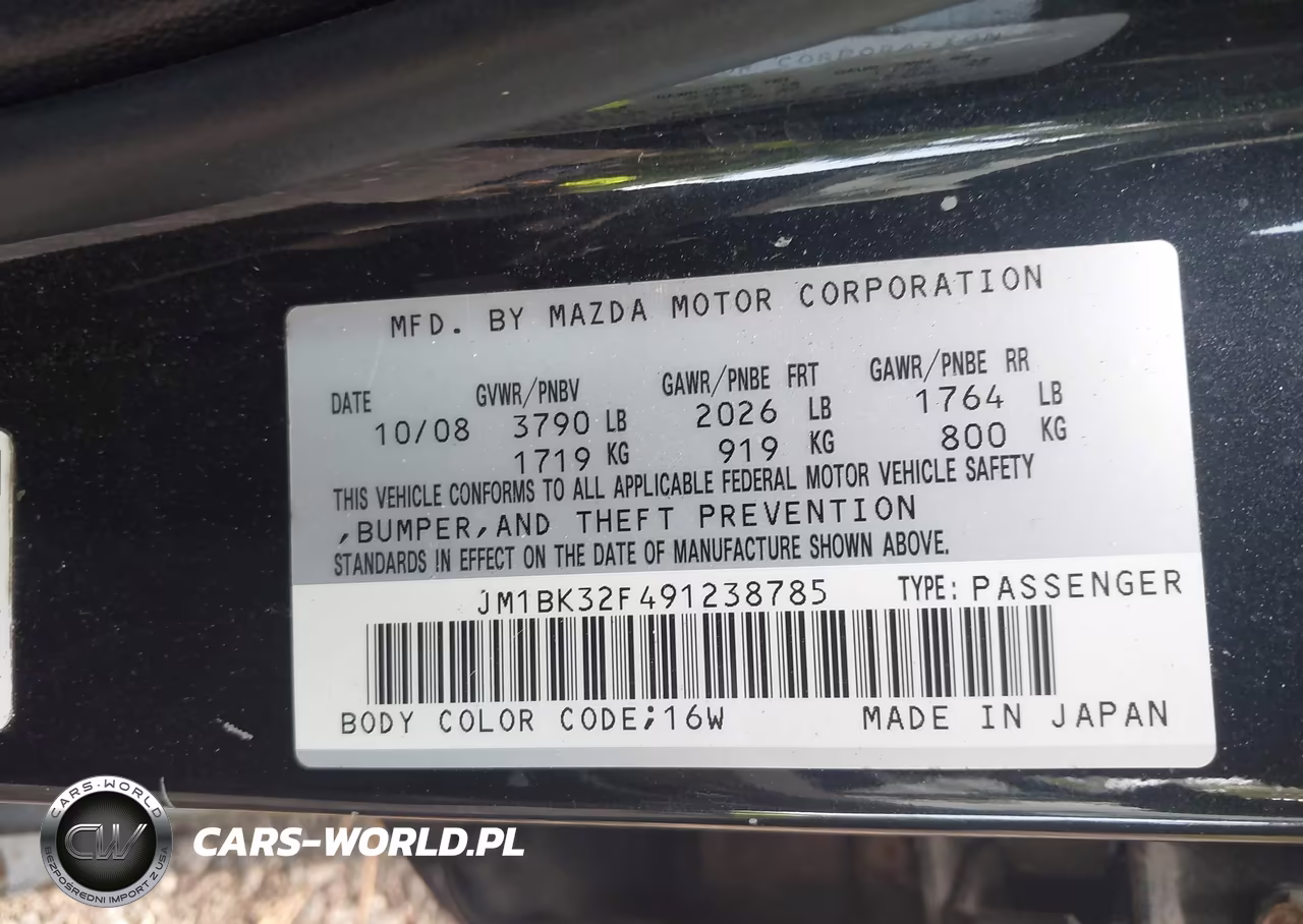 2009 Mazda Mazda3 I Sport VIN:JM1BK32F491238785 - 9