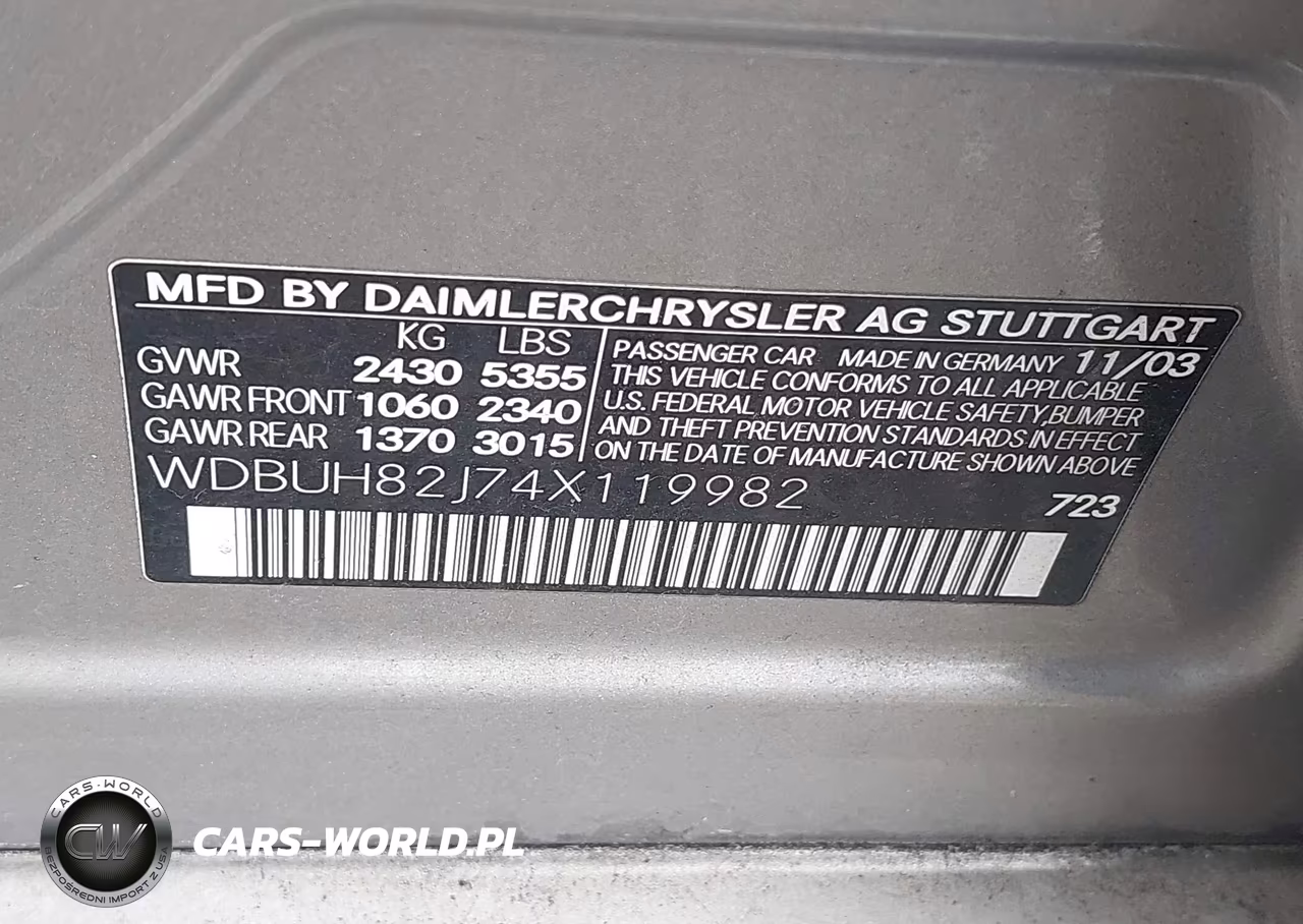 2004 Mercedes-Benz E 320 4Matic VIN:WDBUH82J74X119982 - 9