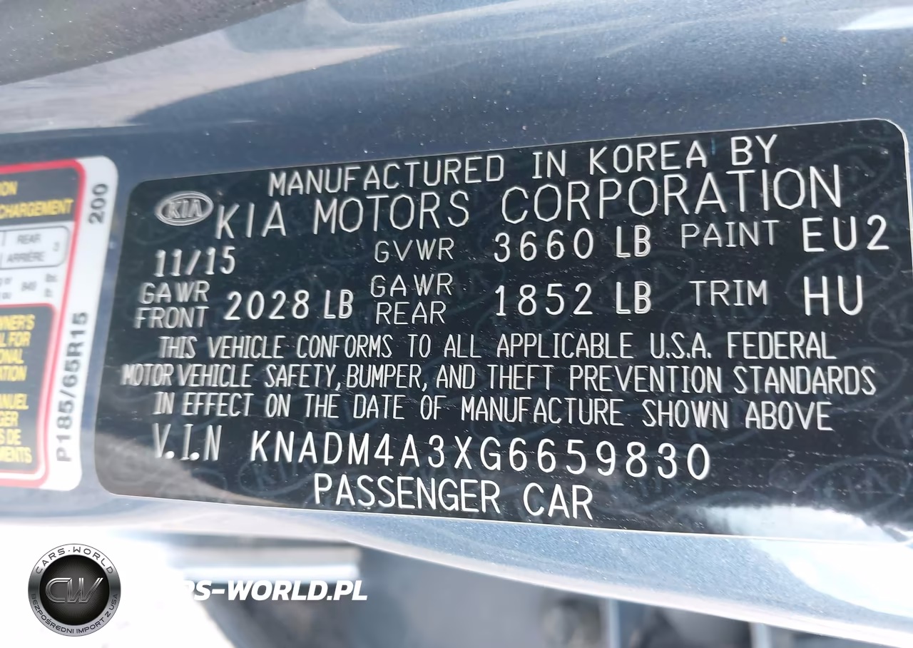 2016 Kia Rio Lx VIN:KNADM4A3XG6659830 - 9