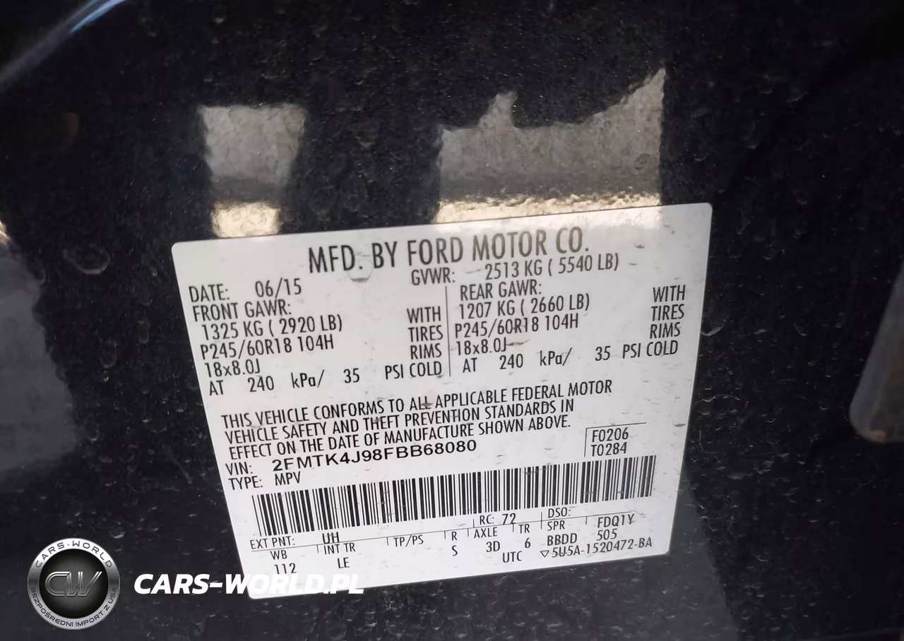 2015 Ford Edge Sel VIN:2FMTK4J98FBB68080 - 9