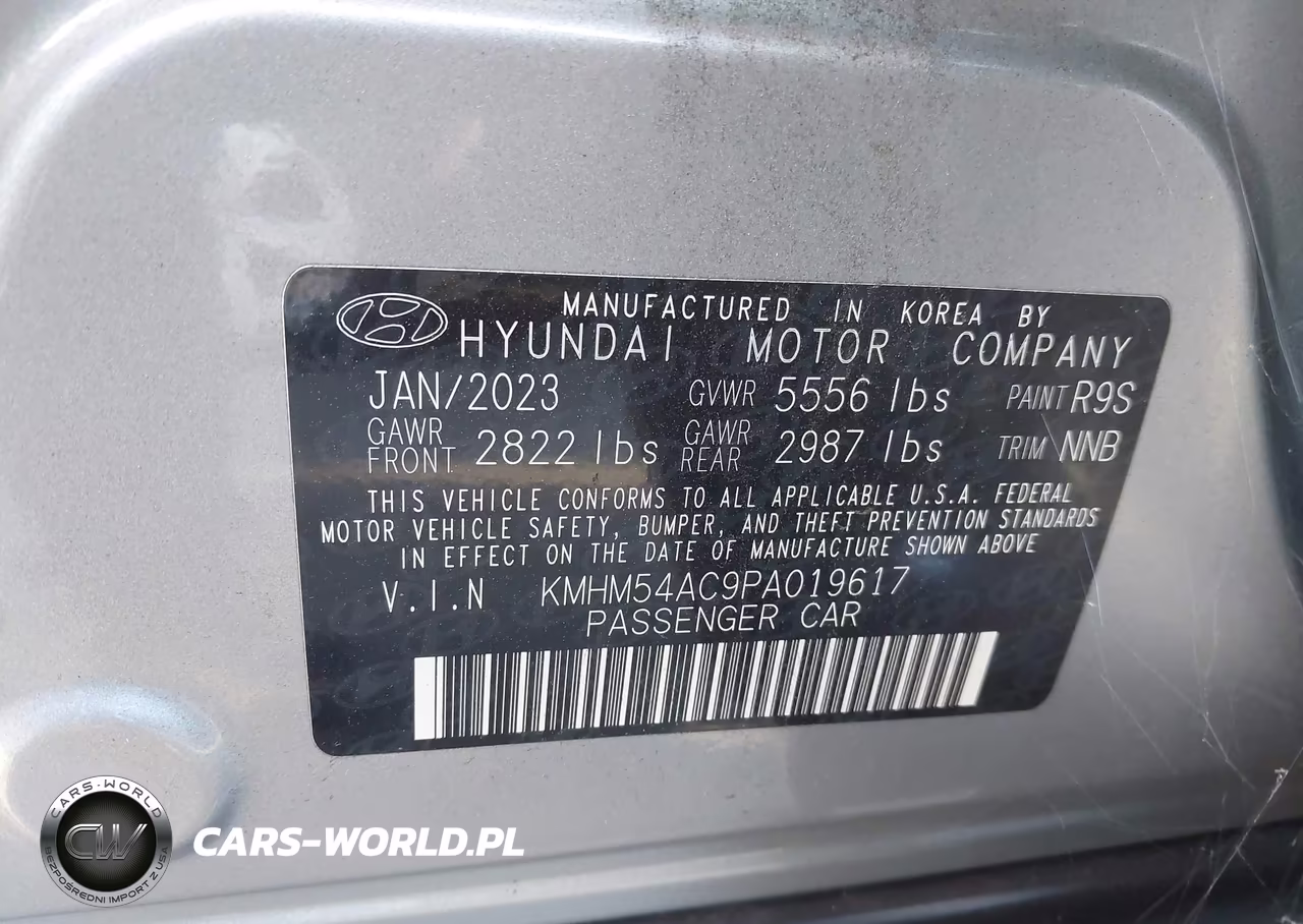 2023 Hyundai Ioniq 6 Limited VIN:KMHM54AC9PA019617 - 9