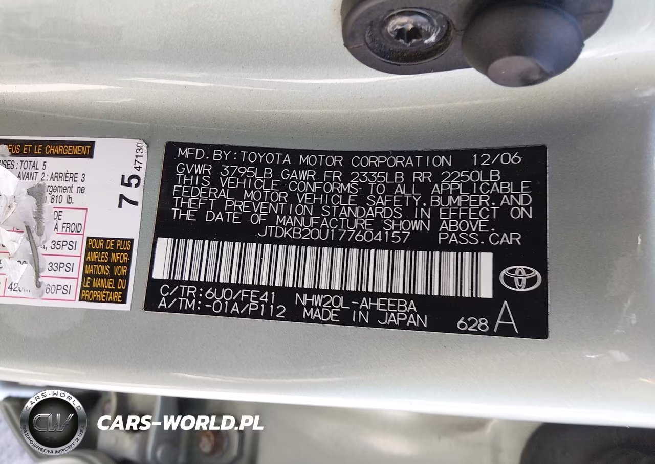 2007 Toyota Prius VIN:JTDKB20U177604157 - 9