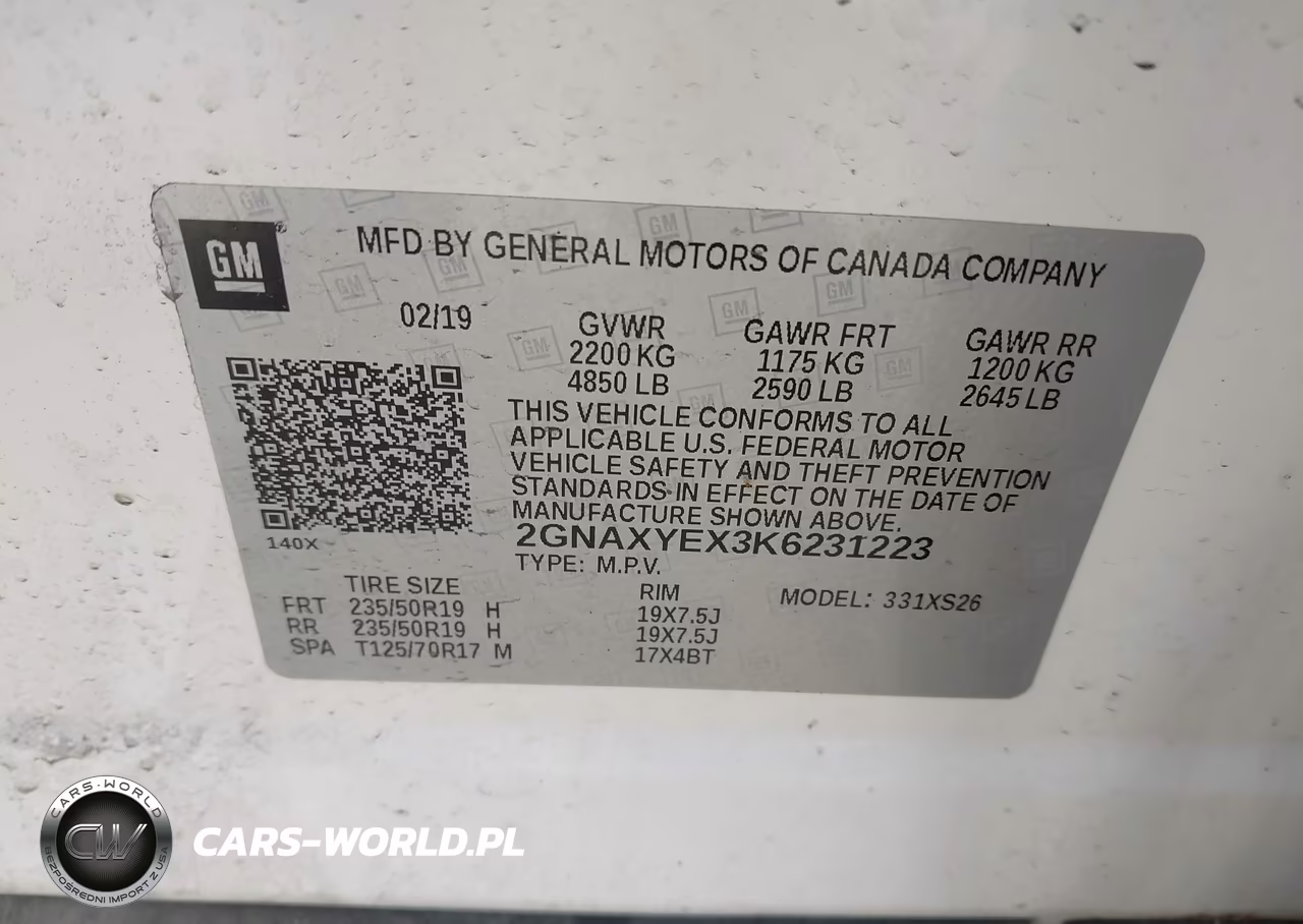 2019 Chevrolet Equinox Premier VIN:2GNAXYEX3K6231223 - 9