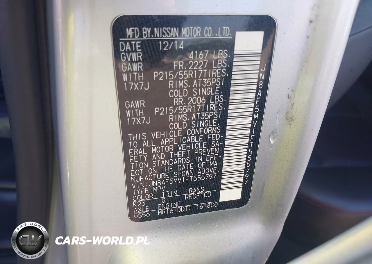 2015 Nissan Juke Sl VIN:JN8AF5MV1FT555797 - 9