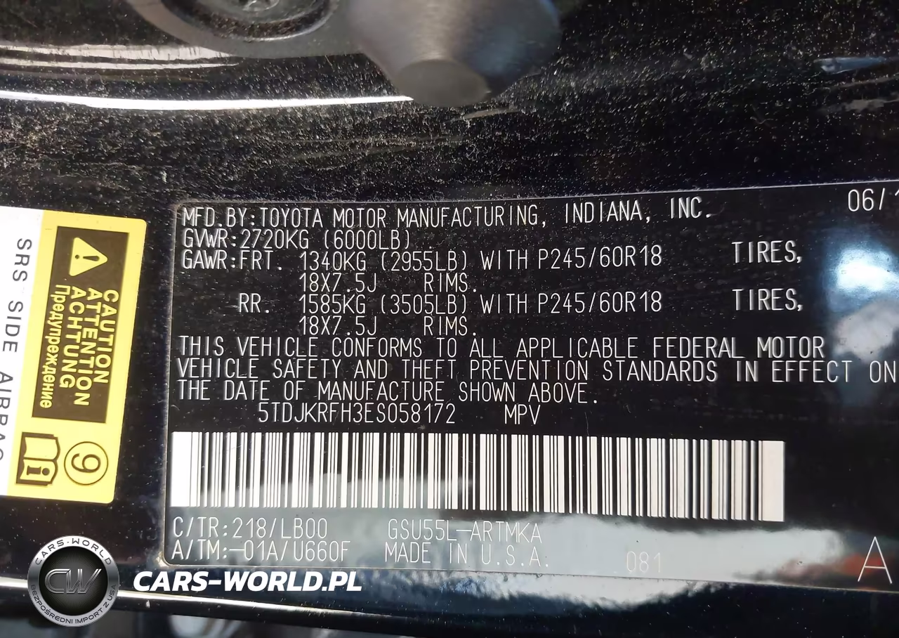 2014 Toyota Highlander Xle V6 VIN:5TDJKRFH3ES058172 - 9