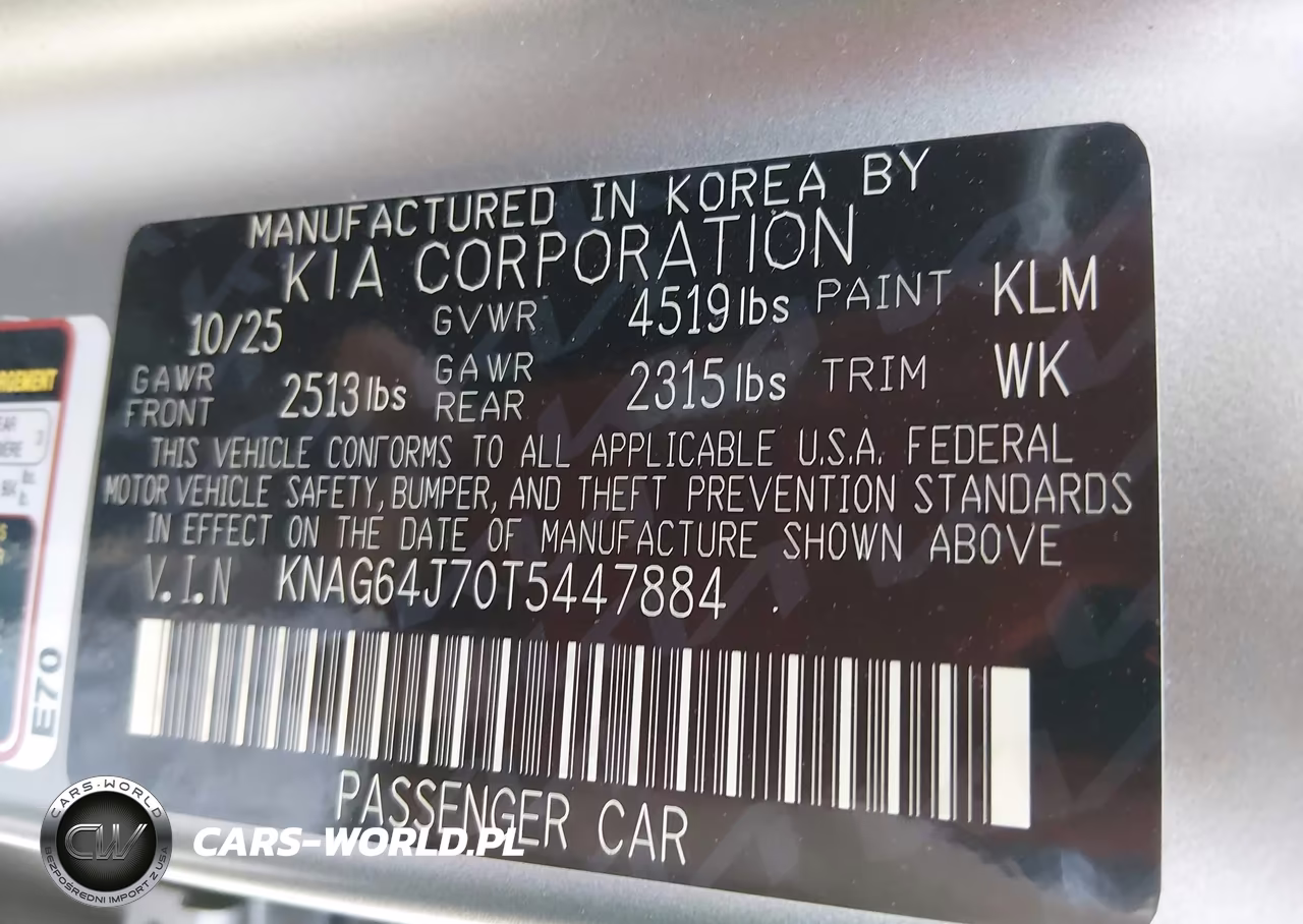 2026 Kia K5 Gt-Line Awd VIN:KNAG64J70T5447884 - 9