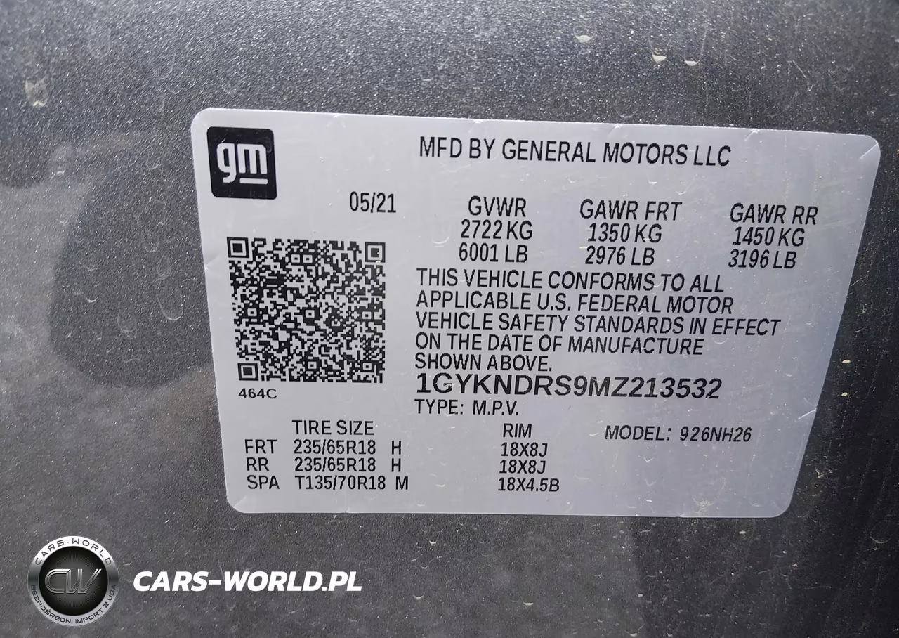 2021 Cadillac Xt5 Awd Premium Luxury VIN:1GYKNDRS9MZ213532 - 9