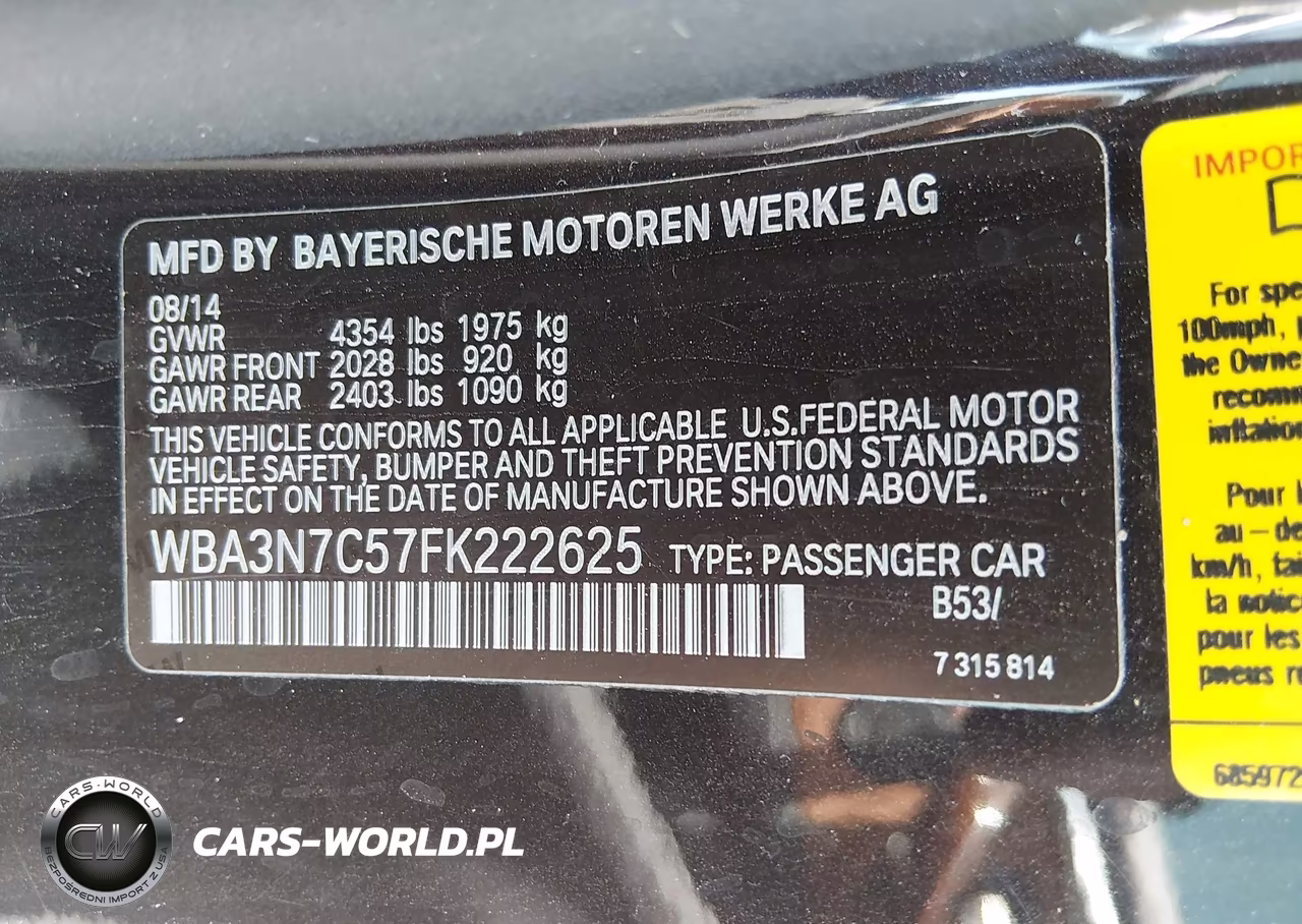 2015 BMW 428I VIN:WBA3N7C57FK222625 - 9
