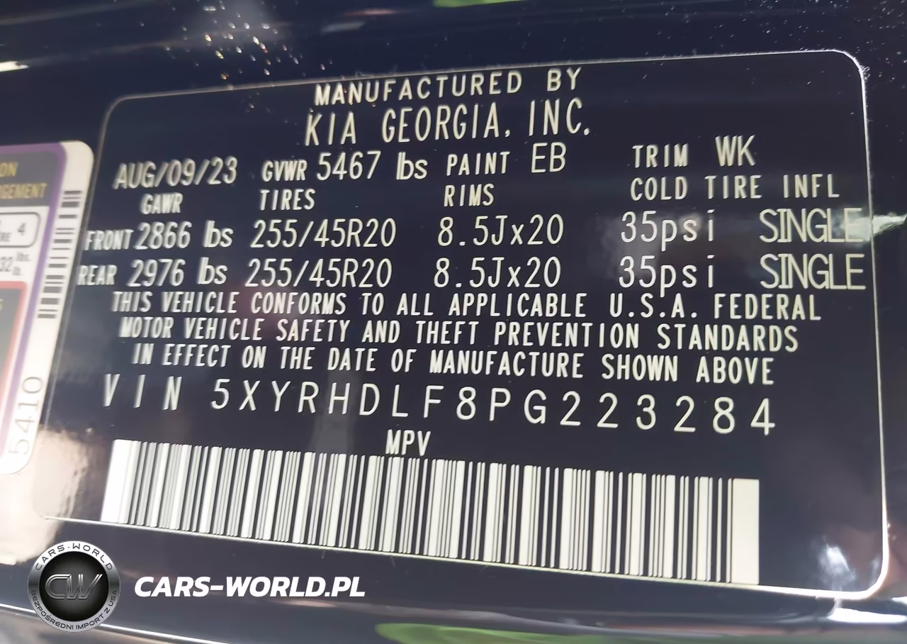 2023 Kia Sorento X-Line Ex VIN:5XYRHDLF8PG223284 - 9