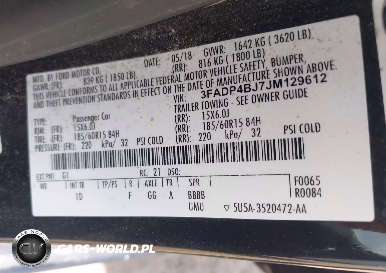 2018 Ford Fiesta Se VIN:3FADP4BJ7JM129612 - 9