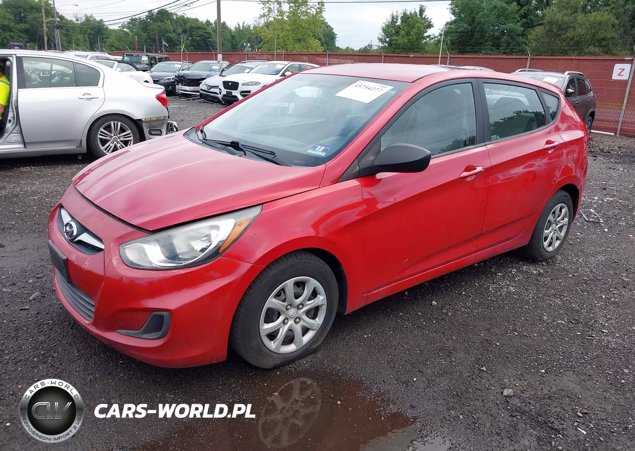 2012 Hyundai Accent Gs VIN:KMHCT5AE2CU032923 - 2