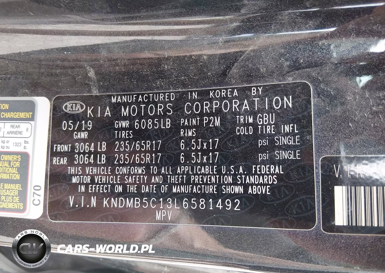 2020 Kia Sedona Lx VIN:KNDMB5C13L6581492 - 9