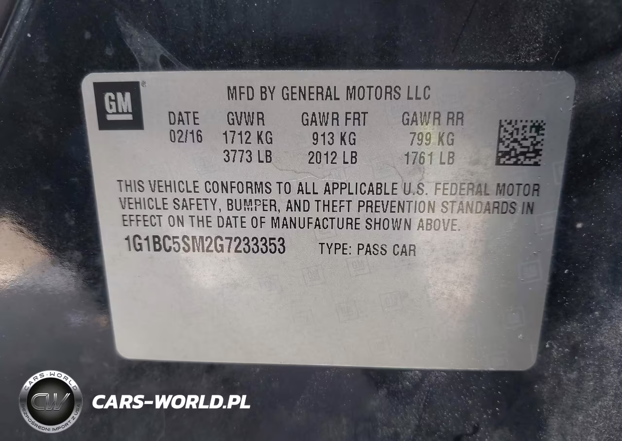 2016 Chevrolet Cruze Ls Auto VIN:1G1BC5SM2G7233353 - 9