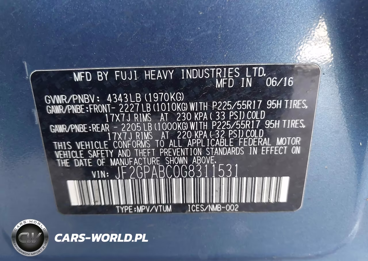 2016 Subaru Crosstrek 2.0I Premium VIN:JF2GPABC0G8311531 - 9