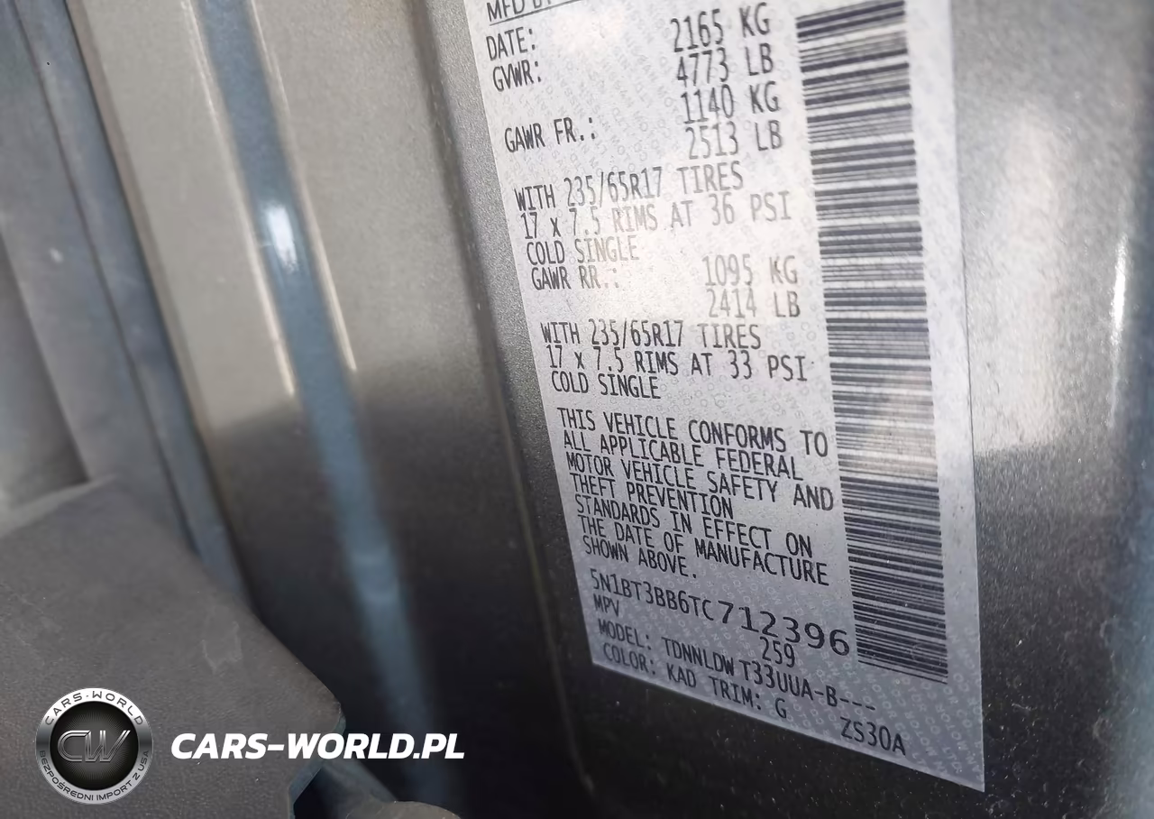 2026 Nissan Rogue Sv VIN:5N1BT3BB6TC712396 - 9