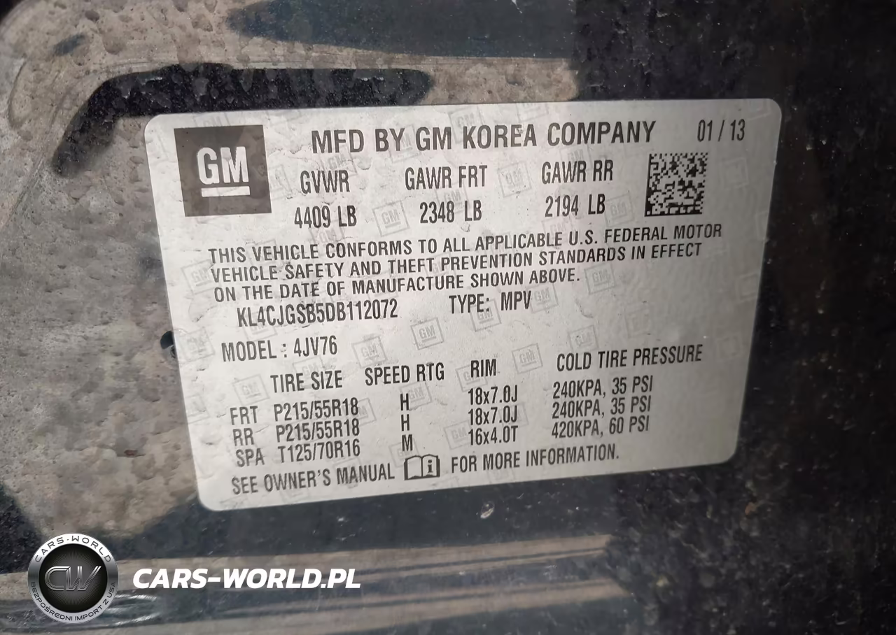 2013 Buick Encore Leather VIN:KL4CJGSB5DB112072 - 9