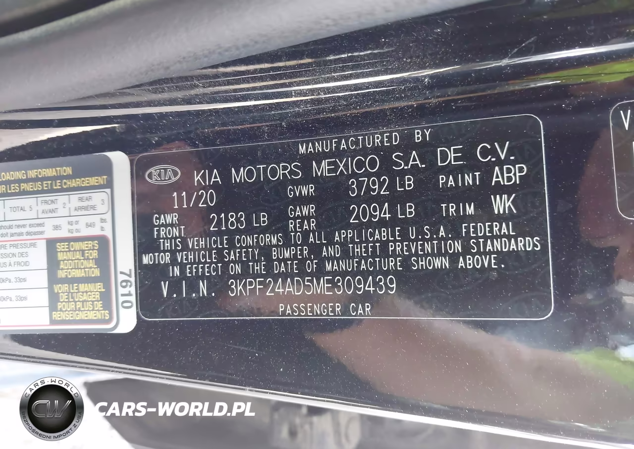 2021 Kia Forte Lxs VIN:3KPF24AD5ME309439 - 9
