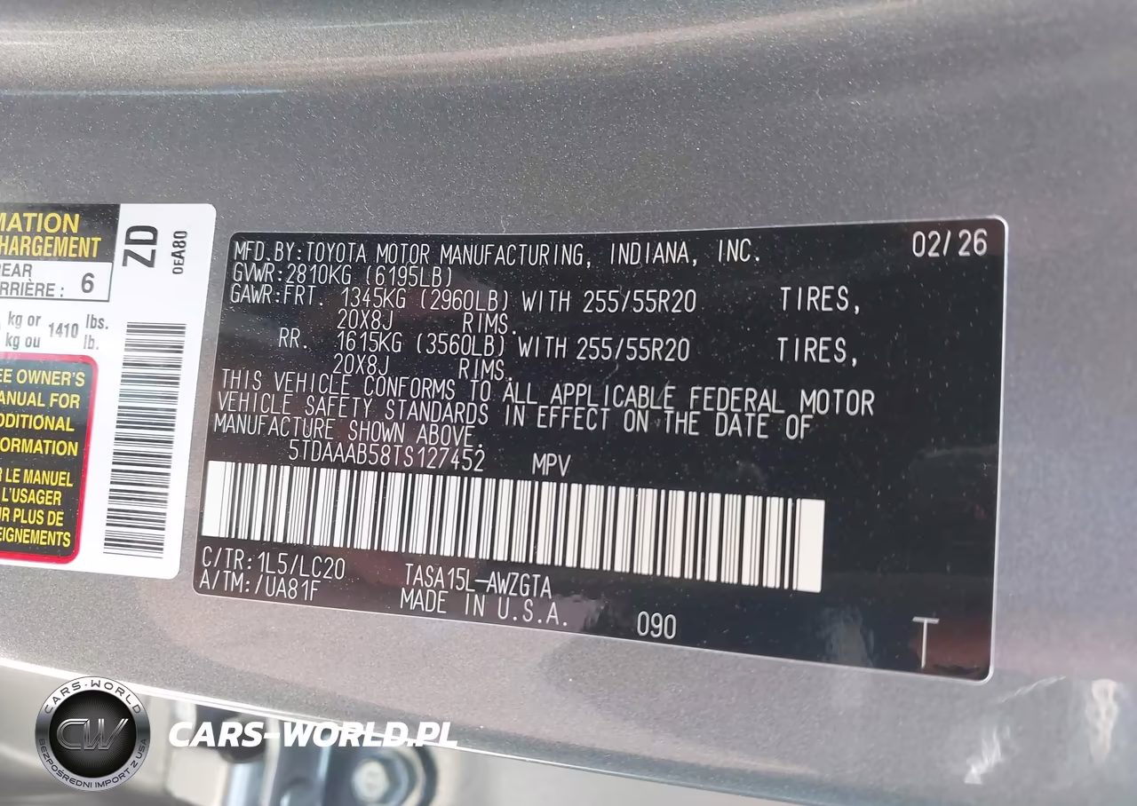 2026 Toyota Grand Highlander Limited VIN:5TDAAAB58TS127452 - 9