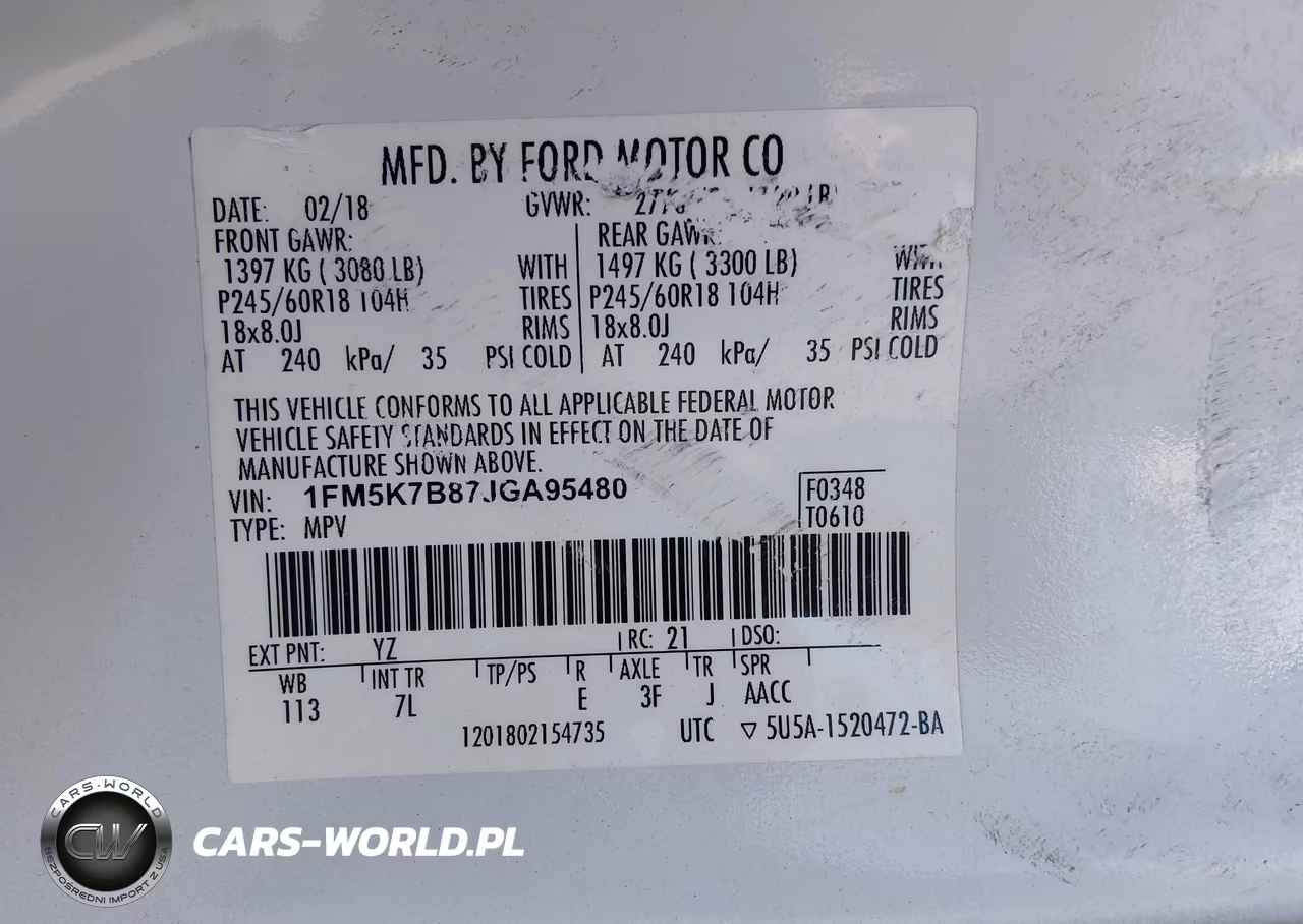 2018 Ford Explorer VIN:1FM5K7B87JGA95480 - 9
