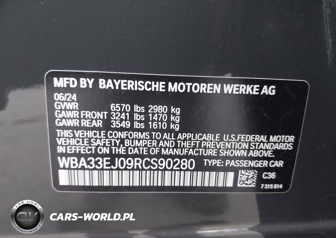 2024 BMW 760I xDrive VIN:WBA33EJ09RCS90280 - 9