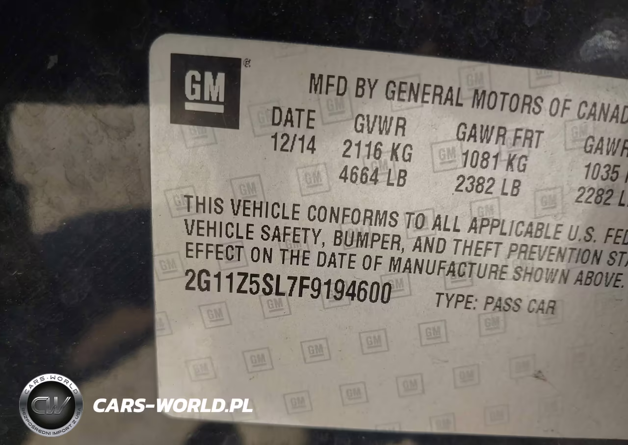 2015 Chevrolet Impala Ls VIN:2G11Z5SL7F9194600 - 9