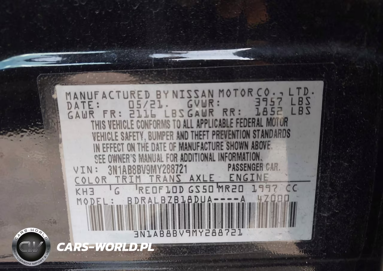 2021 Nissan Sentra S Xtronic Cvt VIN:3N1AB8BV9MY288721 - 9