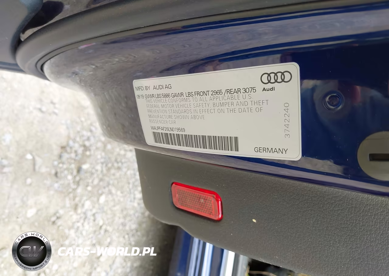 2020 Audi S7 Sportback Premium Plus Tfsi Quattro Tiptronic VIN:WAUPFAF26LN019569 - 9