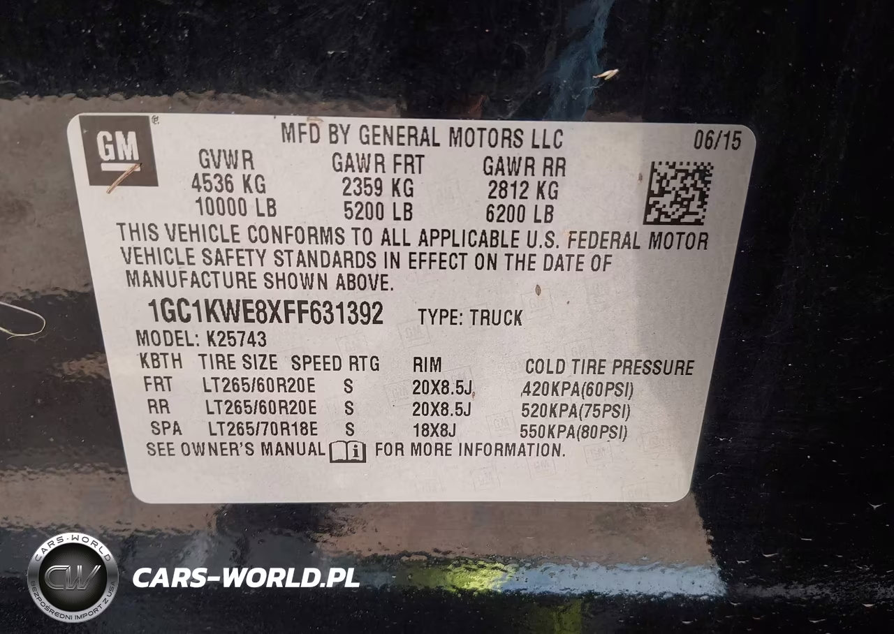 2015 Chevrolet Silverado 2500Hd Built After Aug 14 Ltz VIN:1GC1KWE8XFF631392 - 9