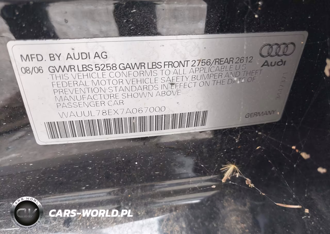 2007 Audi S4 4.2 Avant VIN:WAUUL78EX7A067000 - 9