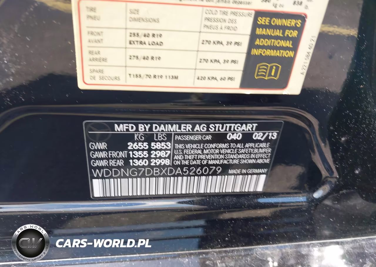 2013 Mercedes-Benz S 550 VIN:WDDNG7DBXDA526079 - 9