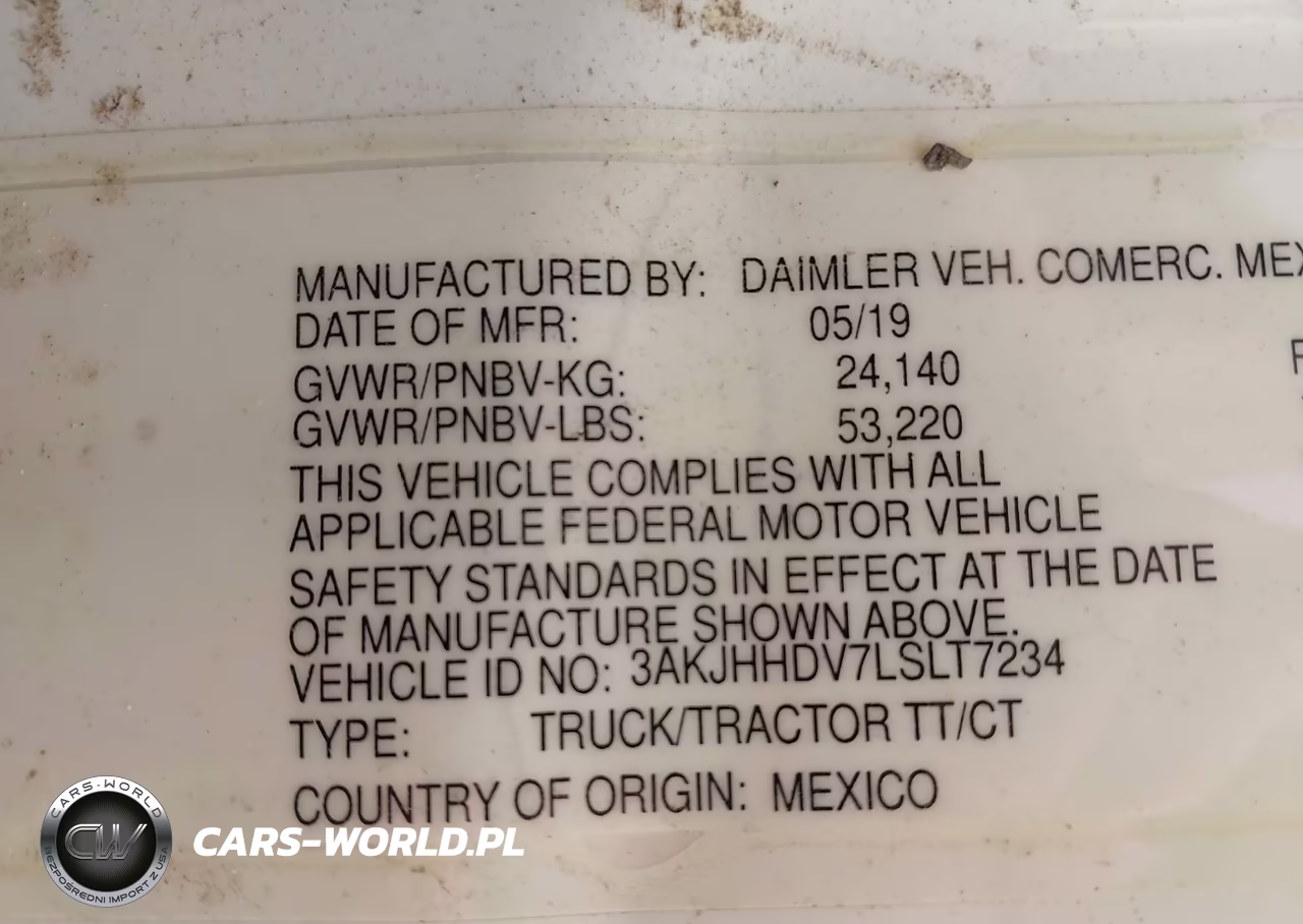 2020 Freightliner New Cascadia 126 VIN:3AKJHHDV7LSLT7234 - 8