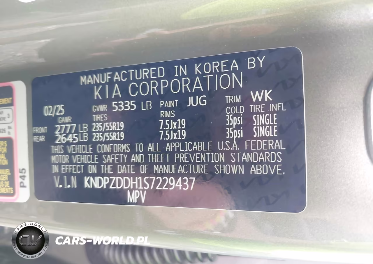 2025 Kia Sportage Plug-In Hybrid X-Line Prestige VIN:KNDPZDDH1S7229437 - 9