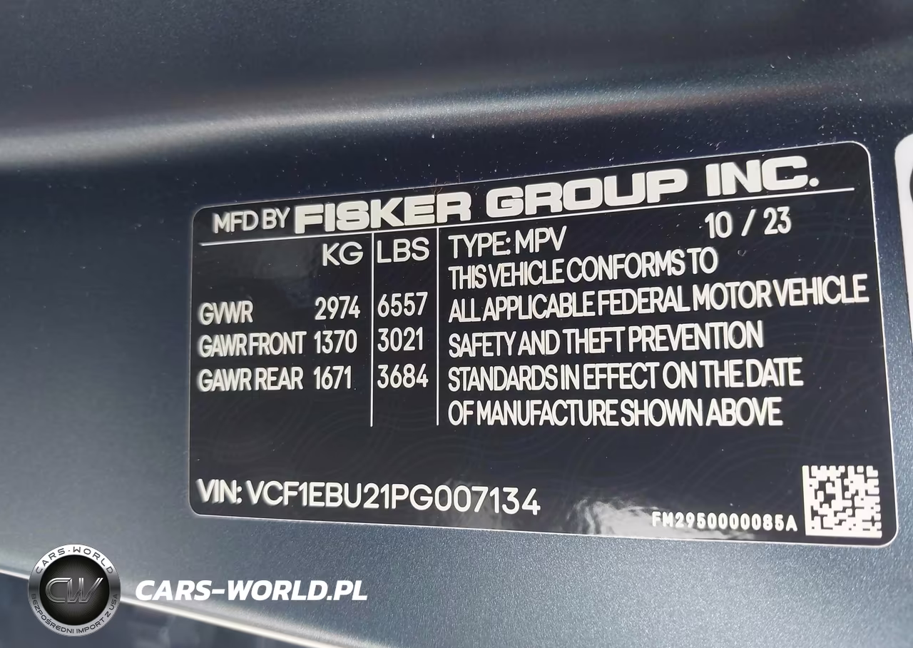 2023 Fisker Ocean Extreme VIN:VCF1EBU21PG007134 - 9
