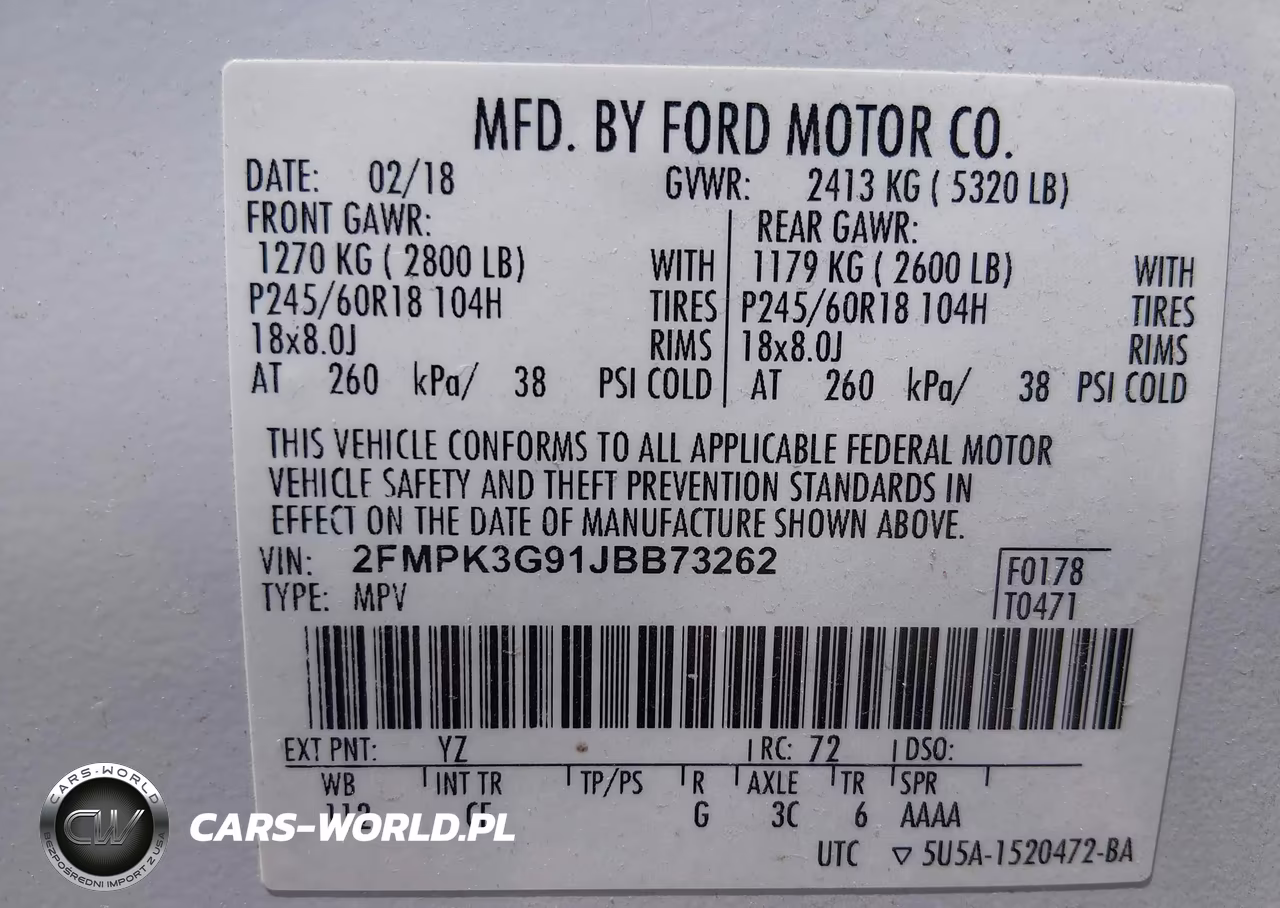 2018 Ford Edge Se VIN:2FMPK3G91JBB73262 - 9