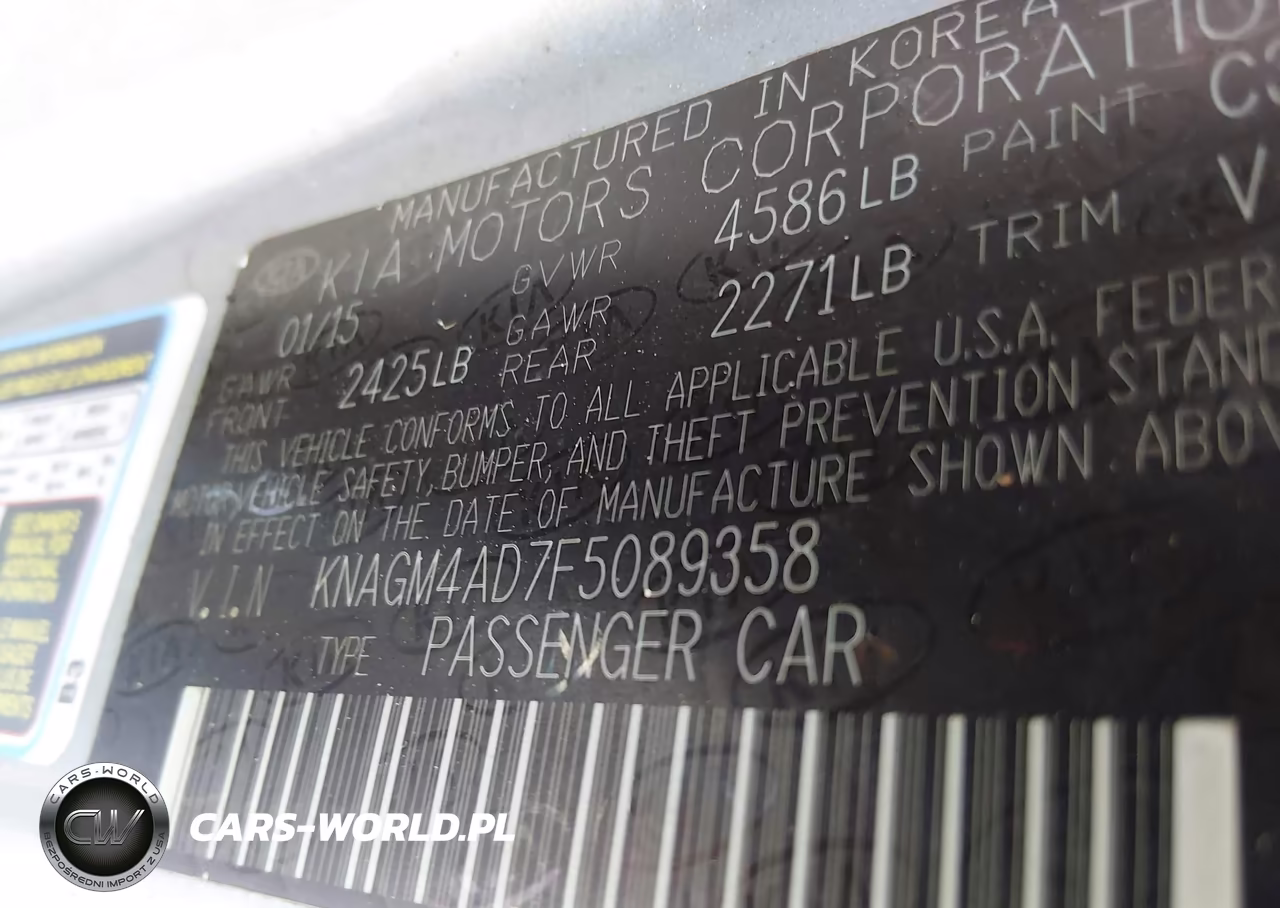 2015 Kia Optima Hybrid VIN:KNAGM4AD7F5089358 - 9
