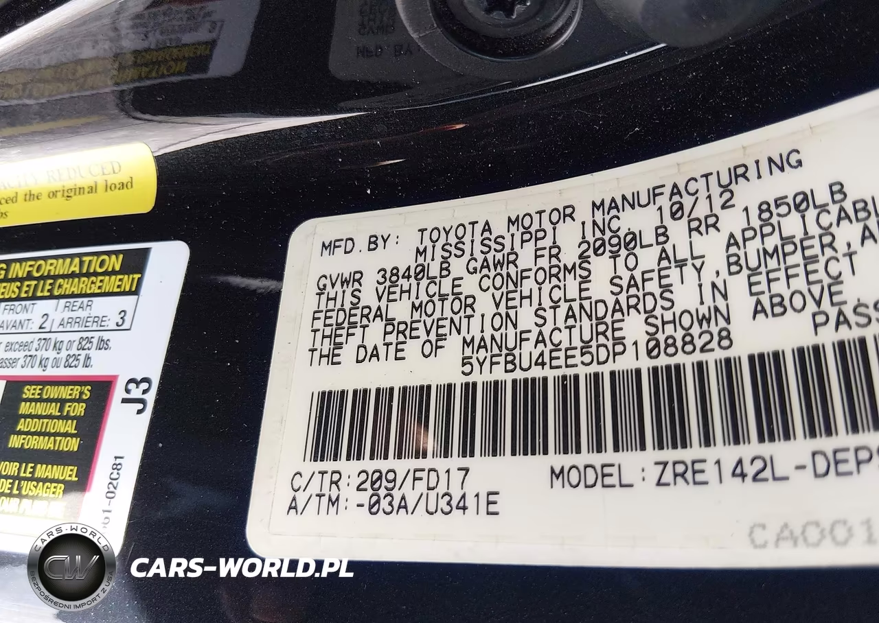 2013 Toyota Corolla S VIN:5YFBU4EE5DP108828 - 9