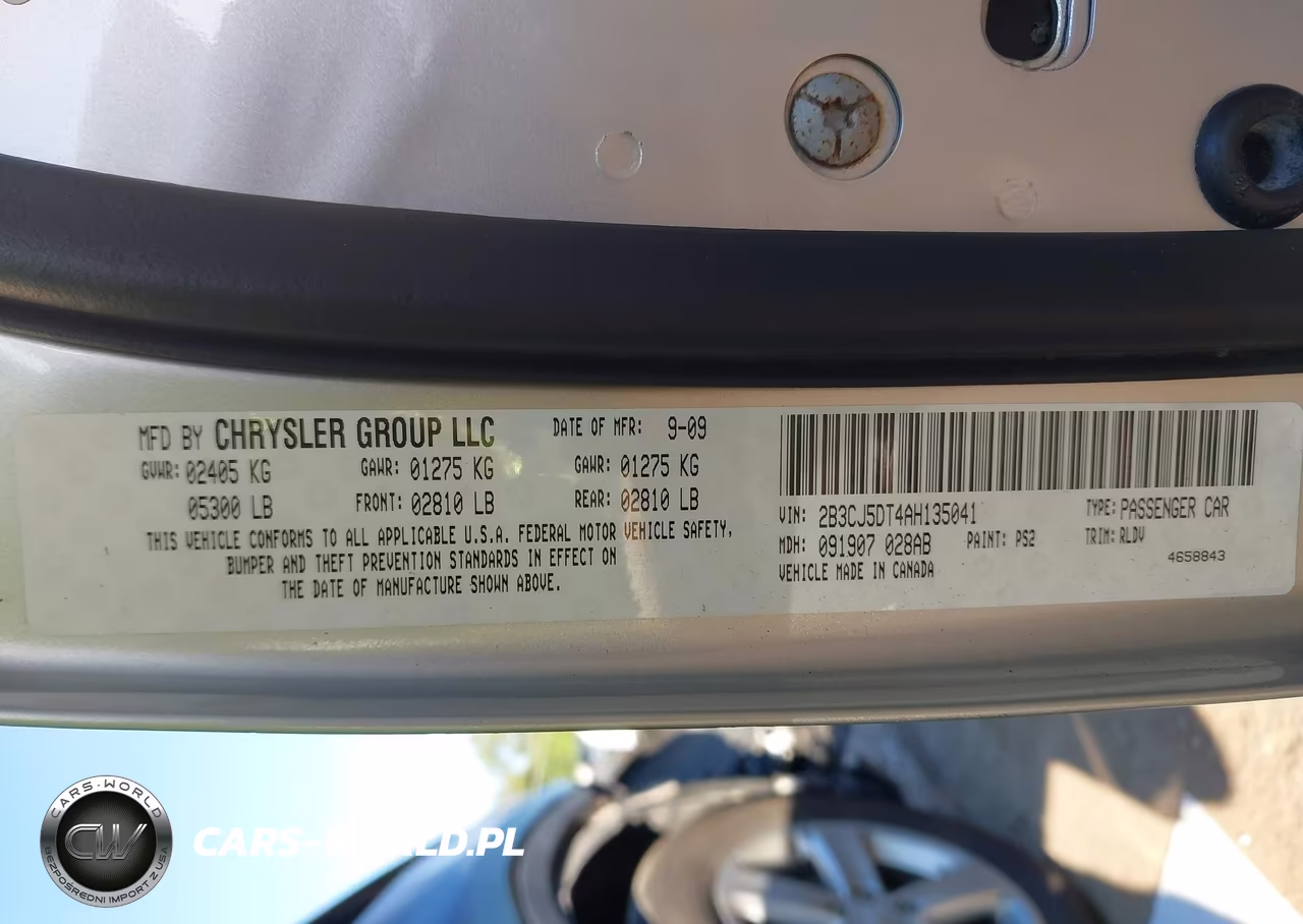 2010 Dodge Challenger R-T VIN:2B3CJ5DT4AH135041 - 9