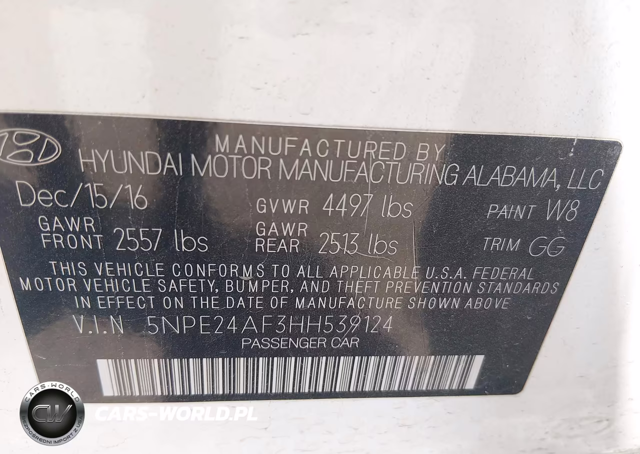 2017 Hyundai Sonata Se VIN:5NPE24AF3HH539124 - 9